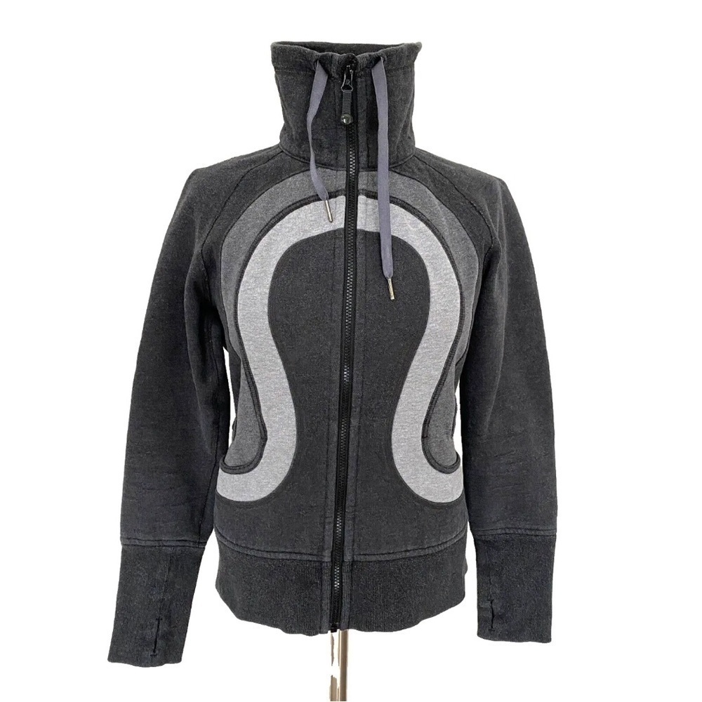 EUC Lululemon Vintage Grey Cozy Up Jacket sz 8